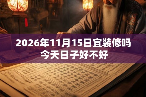 2026年11月15日宜装修吗 今天日子好不好