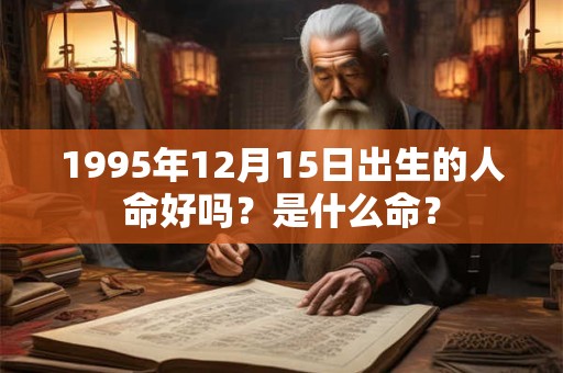 1995年12月15日出生的人命好吗？是什么命？