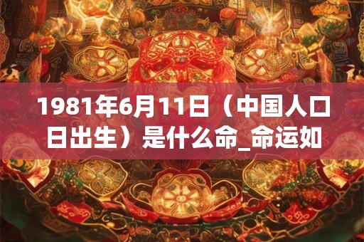1981年6月11日（中国人口日出生）是什么命_命运如何