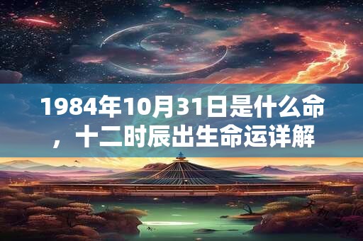 1984年10月31日是什么命，十二时辰出生命运详解