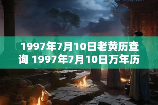 1997年7月10日老黄历查询 1997年7月10日万年历黄道吉日