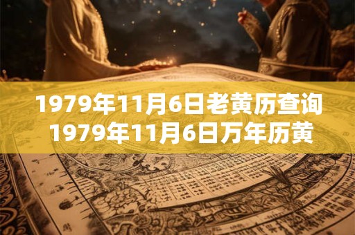 1979年11月6日老黄历查询 1979年11月6日万年历黄道吉日 1979年11月6日老黄历查询 1979年11月6日万年历黄道吉日