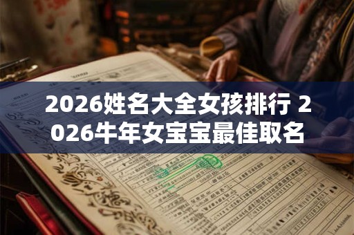 2026姓名大全女孩排行 2026牛年女宝宝最佳取名