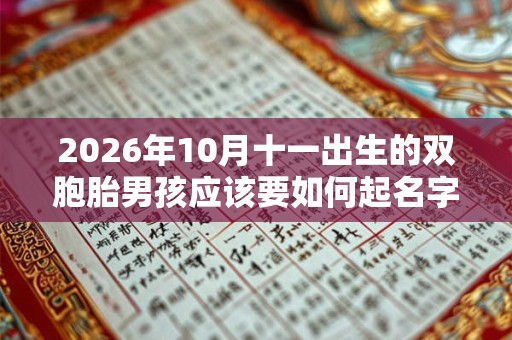 2026年10月十一出生的双胞胎男孩应该要如何起名字，五行属什么？