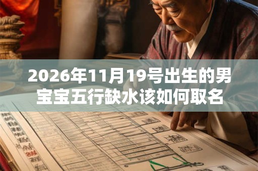 2026年11月19号出生的男宝宝五行缺水该如何取名