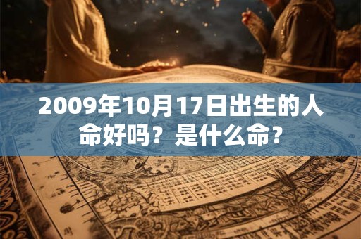 2009年10月17日出生的人命好吗?是什么命? 2009年10月17日出生的人命好吗?是什么命?