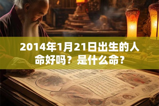 2014年1月21日出生的人命好吗？是什么命？
