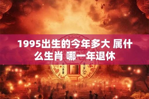 1995出生的今年多大 属什么生肖 哪一年退休