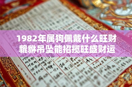 1982年属狗佩戴什么旺财 貔貅吊坠能招揽旺盛财运
