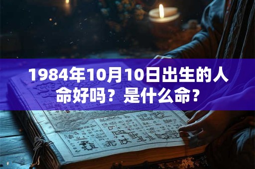1984年10月10日出生的人命好吗?是什么命? 1984年10月10日出生的人命好吗?是什么命?