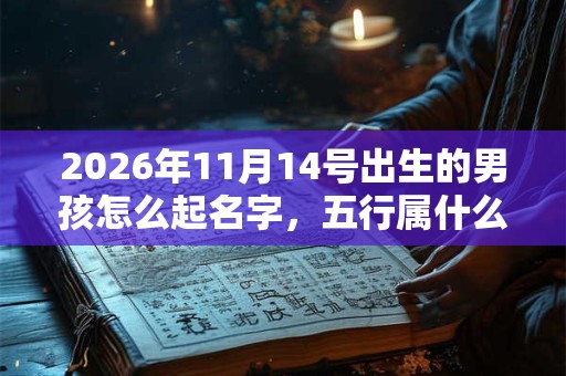 2026年11月14号出生的男孩怎么起名字,五行属什么 2026年11月14号出生的男孩怎么起名字,五行属什么