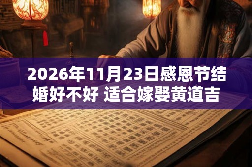 2026年11月23日感恩节结婚好不好 适合嫁娶黄道吉查询 2026年11月23日感恩节结婚好不好 适合嫁娶黄道吉查询