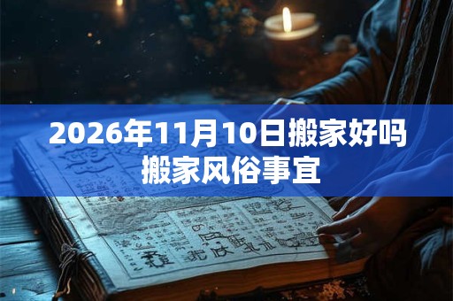 2026年11月10日搬家好吗 搬家风俗事宜