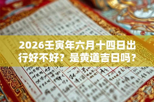 2026壬寅年六月十四日出行好不好？是黄道吉日吗？