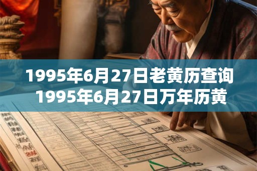 1995年6月27日老黄历查询 1995年6月27日万年历黄道吉日