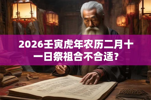 2026壬寅虎年农历二月十一日祭祖合不合适？
