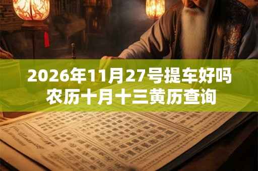 2026年11月27号提车好吗 农历十月十三黄历查询
