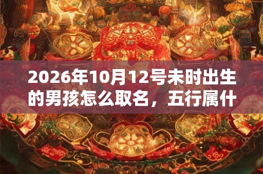 2026年10月12号未时出生的男孩怎么取名，五行属什么
