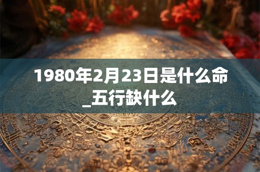 1980年2月23日是什么命_五行缺什么