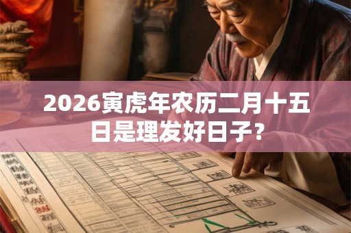 2026寅虎年农历二月十五日是理发好日子？