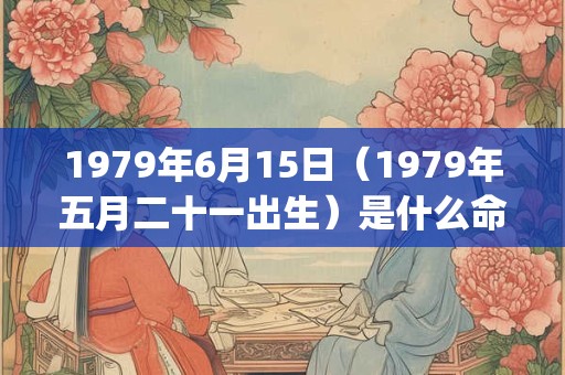 1979年6月15日（1979年五月二十一出生）是什么命_命运如何
