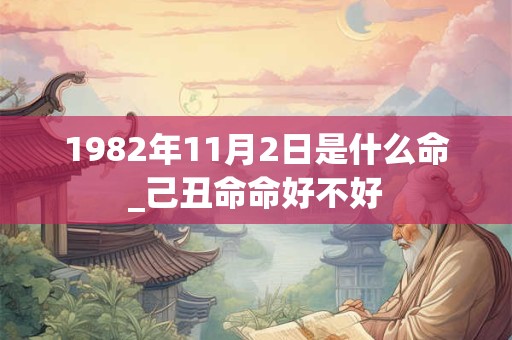 1982年11月2日是什么命_己丑命命好不好 1982年11月2日是什么命_己丑命命好不好