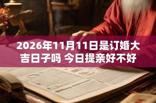 2026年11月11日是订婚大吉日子吗 今日提亲好不好