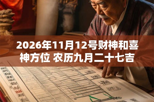 2026年11月12号财神和喜神方位 农历九月二十七吉时介绍