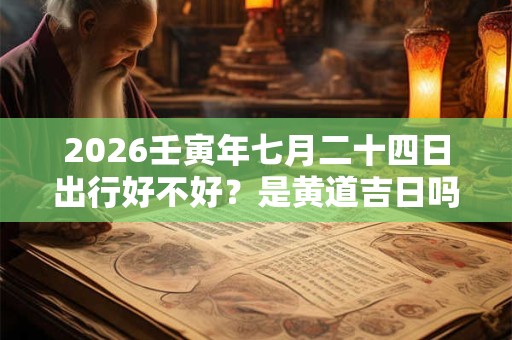 2026壬寅年七月二十四日出行好不好？是黄道吉日吗？