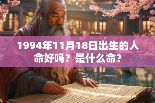 1994年11月18日出生的人命好吗?是什么命? 1994年11月18日出生的人命好吗?是什么命?