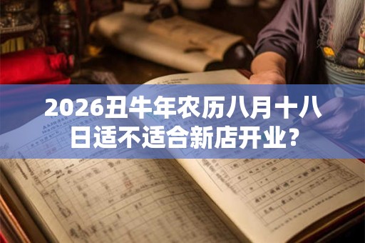 2026丑牛年农历八月十八日适不适合新店开业? 2026丑牛年农历八月十八日适不适合新店开业?
