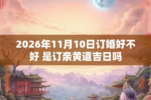 2026年11月10日订婚好不好 是订亲黄道吉日吗