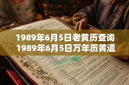 1989年6月5日老黄历查询 1989年6月5日万年历黄道吉日