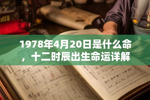 1978年4月20日是什么命,十二时辰出生命运详解 1978年4月20日是什么命,十二时辰出生命运详解