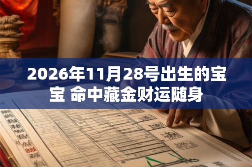 2026年11月28号出生的宝宝 命中藏金财运随身