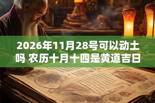 2026年11月28号可以动土吗 农历十月十四是黄道吉日吗