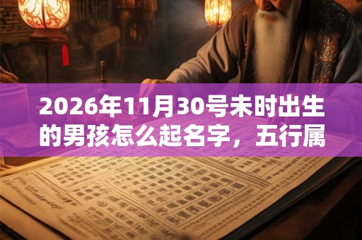 2026年11月30号未时出生的男孩怎么起名字，五行属什么