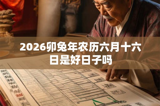 2026卯兔年农历六月十六日是好日子吗 2026卯兔年农历六月十六日是好日子吗