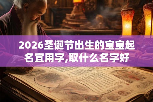 2026圣诞节出生的宝宝起名宜用字,取什么名字好
