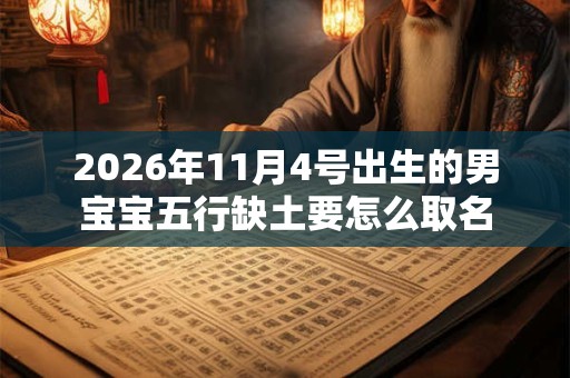 2026年11月4号出生的男宝宝五行缺土要怎么取名