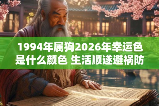 1994年属狗2026年幸运色是什么颜色 生活顺遂避祸防灾