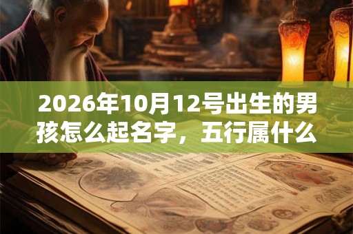 2026年10月12号出生的男孩怎么起名字,五行属什么 2026年10月12号出生的男孩怎么起名字,五行属什么