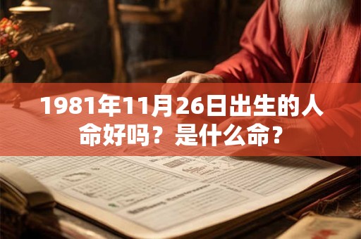 1981年11月26日出生的人命好吗？是什么命？