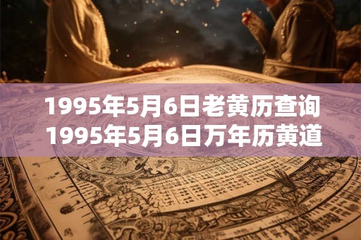 1995年5月6日老黄历查询 1995年5月6日万年历黄道吉日