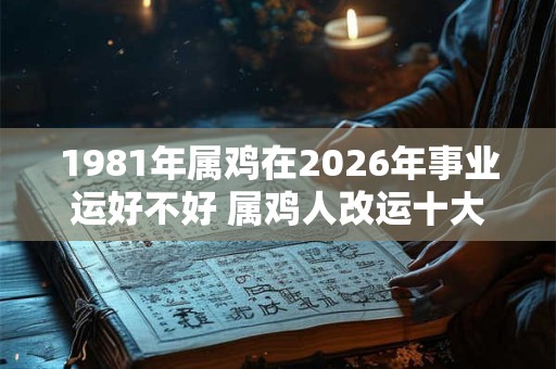 1981年属鸡在2026年事业运好不好 属鸡人改运十大方法！