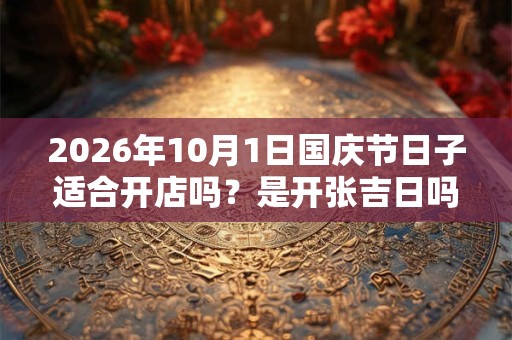 2026年10月1日国庆节日子适合开店吗?是开张吉日吗? 2026年10月1日国庆节日子适合开店吗?是开张吉日吗?