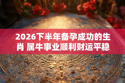2026下半年备孕成功的生肖 属牛事业顺利财运平稳 2026下半年备孕成功的生肖 属牛事业顺利财运平稳