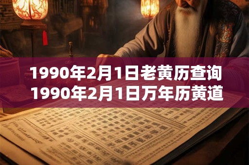 1990年2月1日老黄历查询 1990年2月1日万年历黄道吉日 1990年2月1日老黄历查询 1990年2月1日万年历黄道吉日