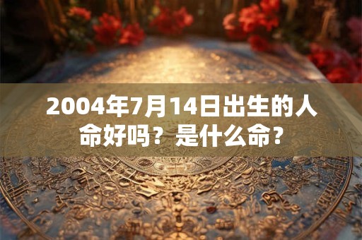 2004年7月14日出生的人命好吗?是什么命? 2004年7月14日出生的人命好吗?是什么命?