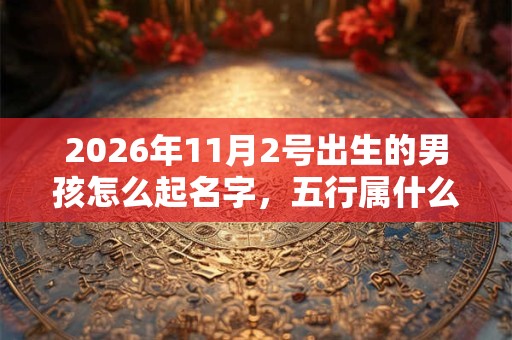 2026年11月2号出生的男孩怎么起名字，五行属什么